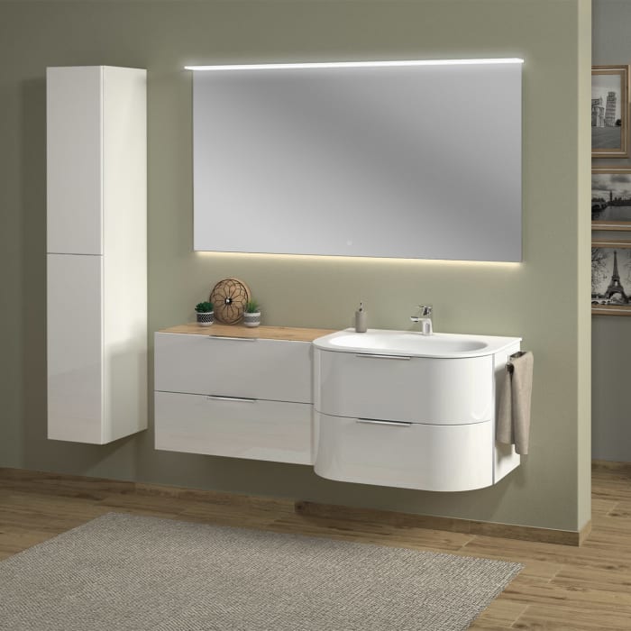 Sanipa 3way Hochschrank 35 cm, 2 Türen Anschlag links Push to open