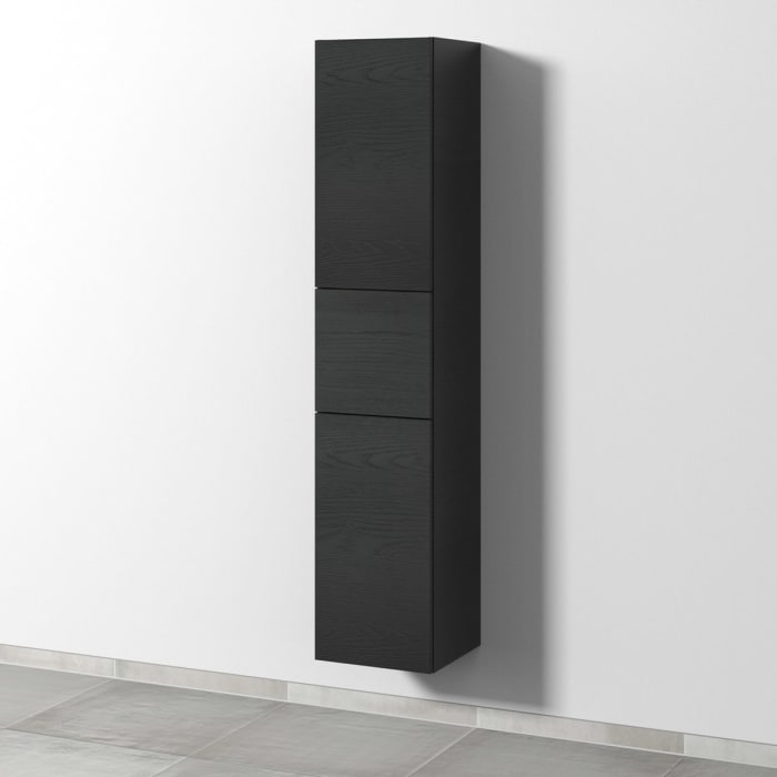 Sanipa 3way Hochschrank 35 cm, 1 Auszug, 2 Türen Anschlag links, Push to open