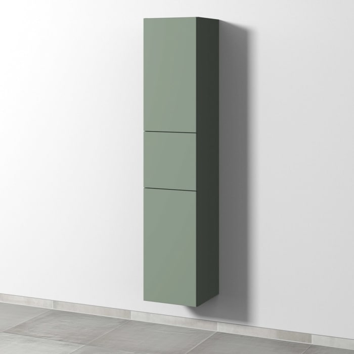 Sanipa 3way Hochschrank 35 cm, 1 Auszug, 2 Türen Anschlag links, Push to open