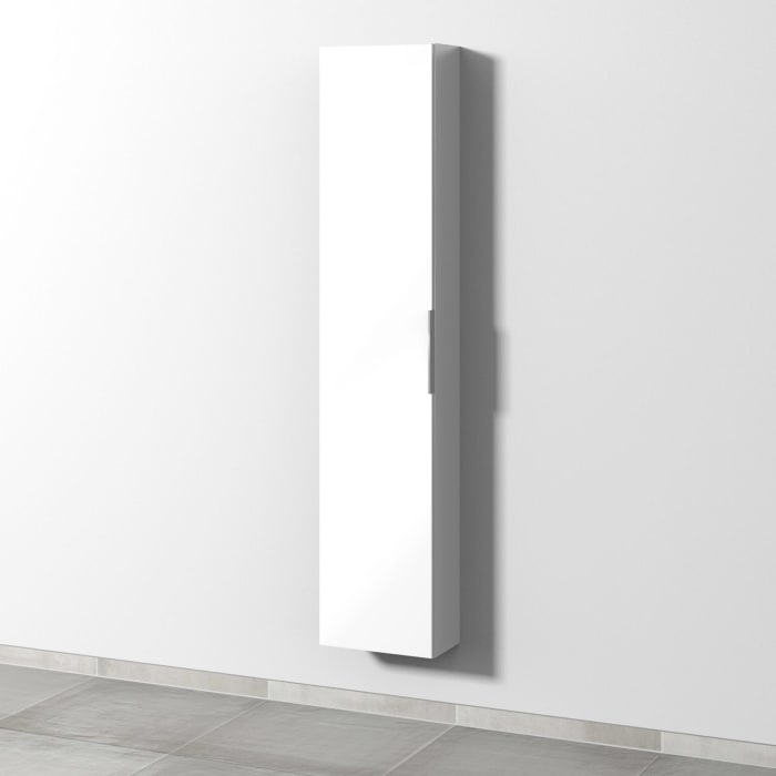 Sanipa 3way Hochschrank 35 cm tiefenreduziert, 1 Tür Anschlag links, mit Aufsatzgriff