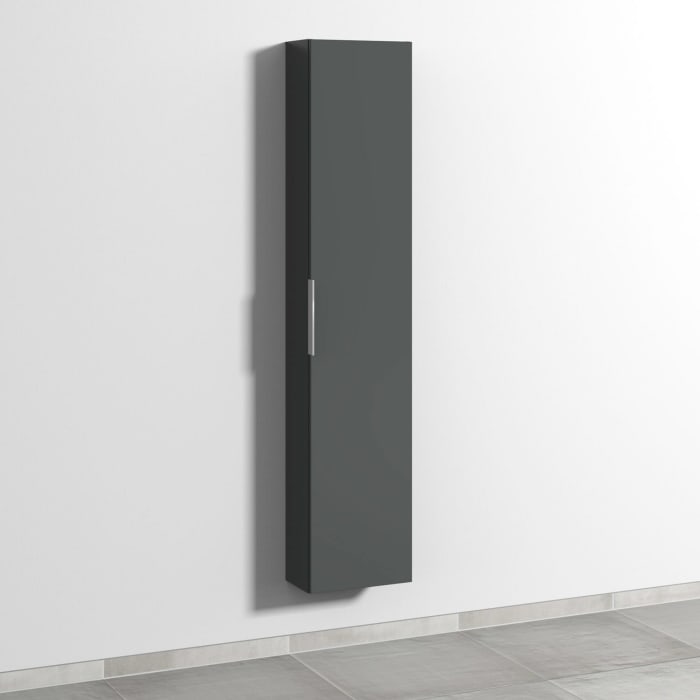 Sanipa 3way Hochschrank 35 cm tiefenreduziert, 1 Tür Anschlag rechts, mit Aufsatzgriff