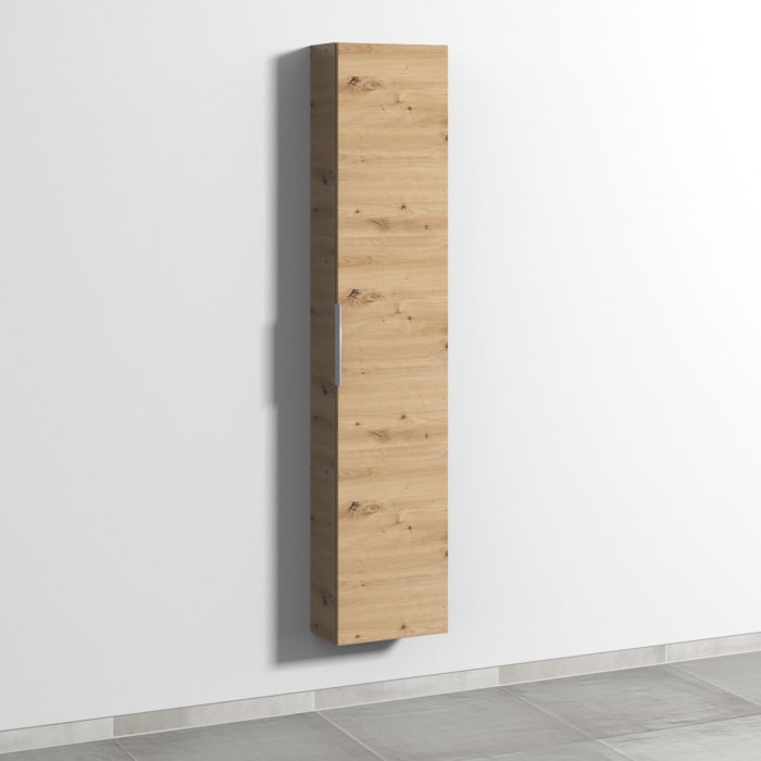 Sanipa 3way Hochschrank 35 cm tiefenreduziert, 1 Tür Anschlag rechts, mit Aufsatzgriff