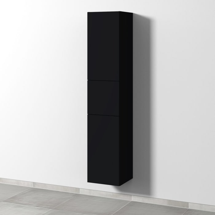 Sanipa 3way Hochschrank 35 cm, 1 Auszug, 2 Türen Anschlag links, Push to open