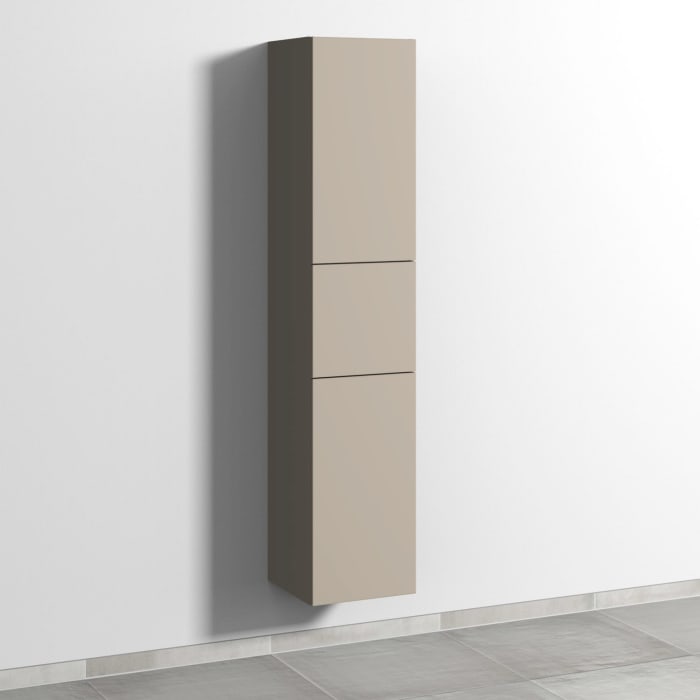 Sanipa 3way Hochschrank 35 cm, 1 Auszug, 2 Türen Anschlag rechts, Push to open