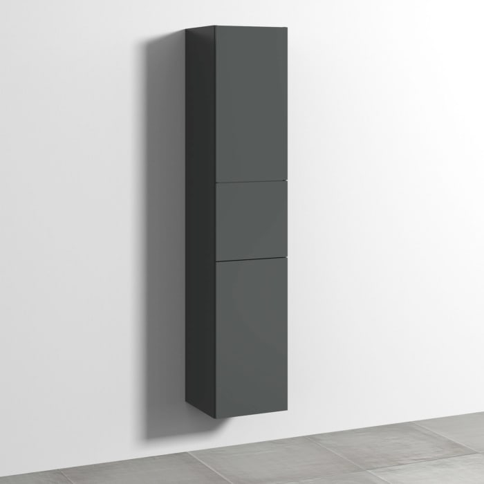 Sanipa 3way Hochschrank 35 cm, 1 Auszug, 2 Türen Anschlag rechts, Push to open