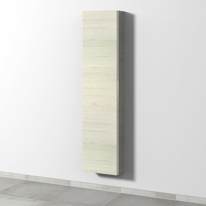 Sanipa 3way Hochschrank 40 cm tiefenreduziert, 1 Tür mit Türanschlag links, mit Griffleiste