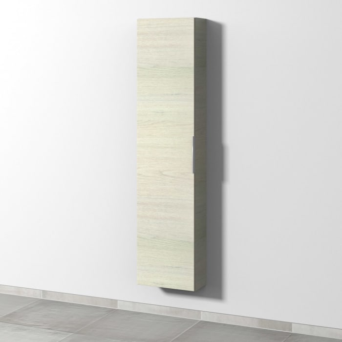 Sanipa 3way Hochschrank 40 cm tiefenreduziert, 1 Tür Anschlag links, mit Aufsatzgriff