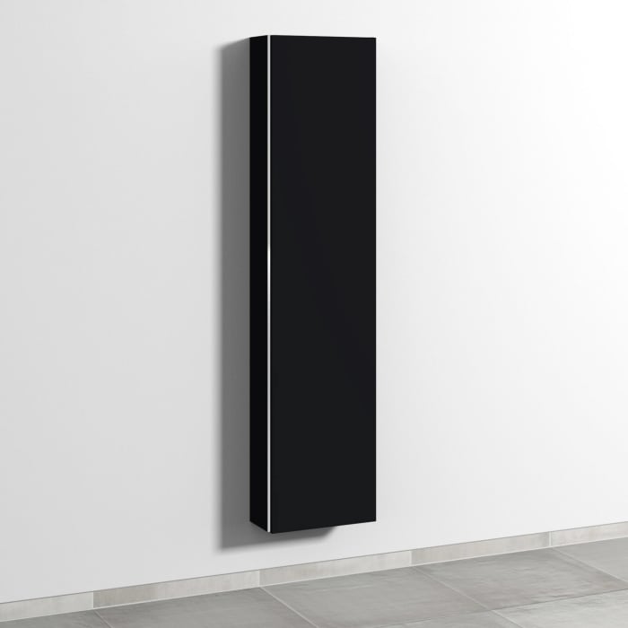 Sanipa 3way Hochschrank 40 cm tiefenreduziert, 1 Tür Anschlag rechts, mit Griffleiste