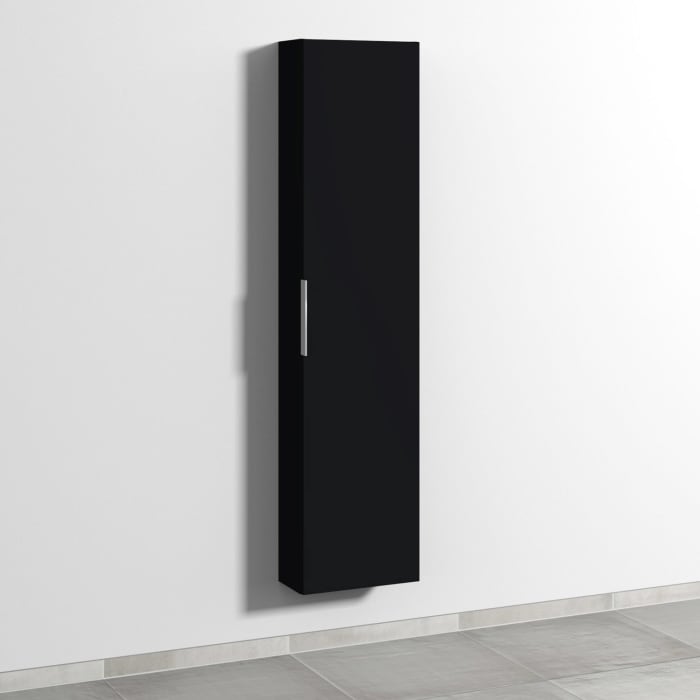 Sanipa 3way Hochschrank 40 cm tiefenreduziert, 1 Tür Anschlag rechts, mit Aufsatzgriff