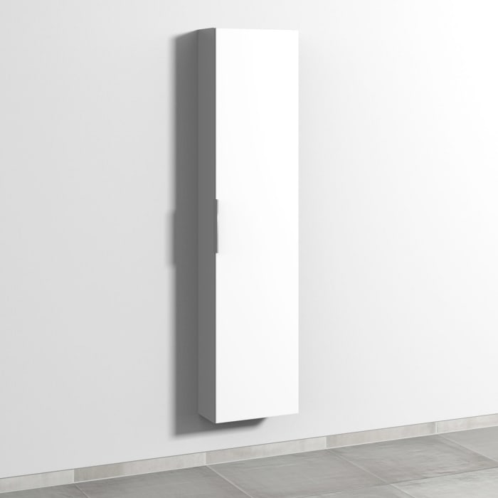 Sanipa 3way Hochschrank 40 cm tiefenreduziert, 1 Tür Anschlag rechts, mit Aufsatzgriff