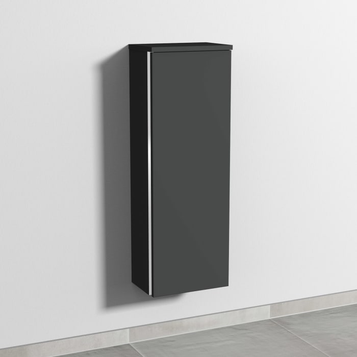 Sanipa 3way Mittelschrank 30 cm, 1 Tür, Anschlag rechts, mit Griff-Leiste