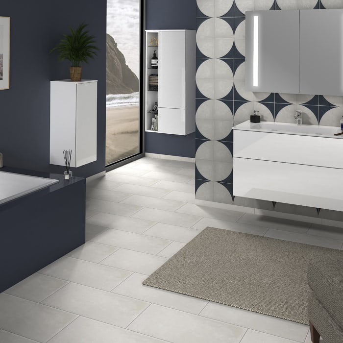 Sanipa 3way Mittelschrank 30 cm, 1 Tür mit Anschlag rechts, Push to open