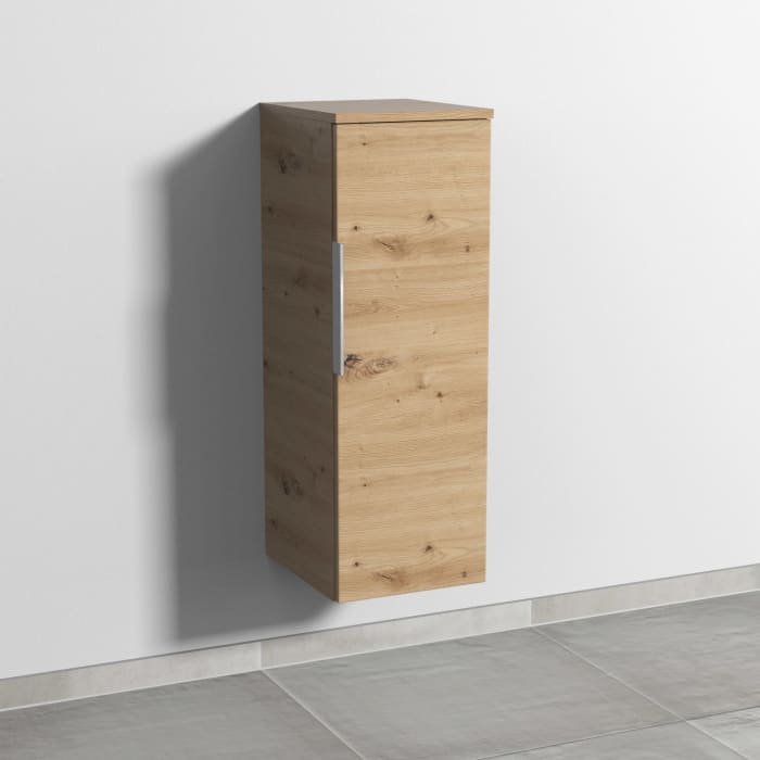 Sanipa 3way Mittelschrank 30 cm, 1 Tür mit Anschlag rechts, mit Aufsatz-Griff