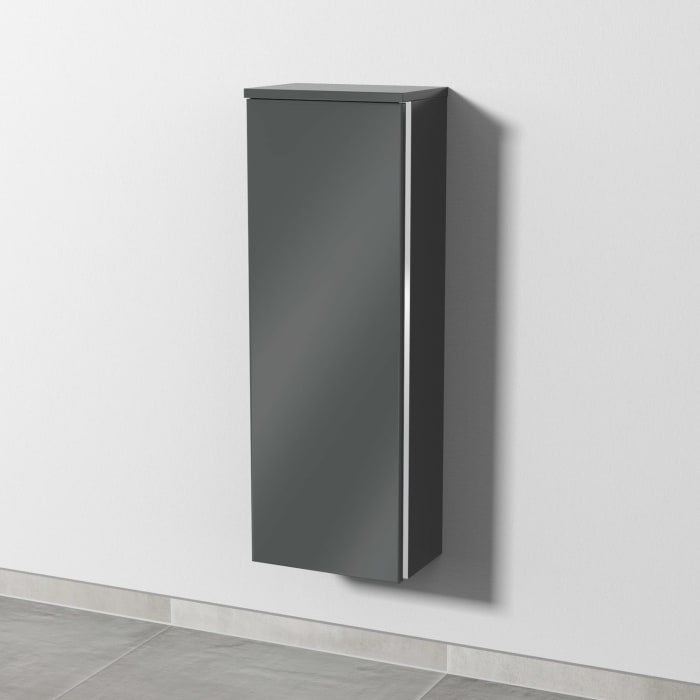 Sanipa 3way Mittelschrank 30 cm, 1 Tür, Anschlag links, mit Griff-Leiste