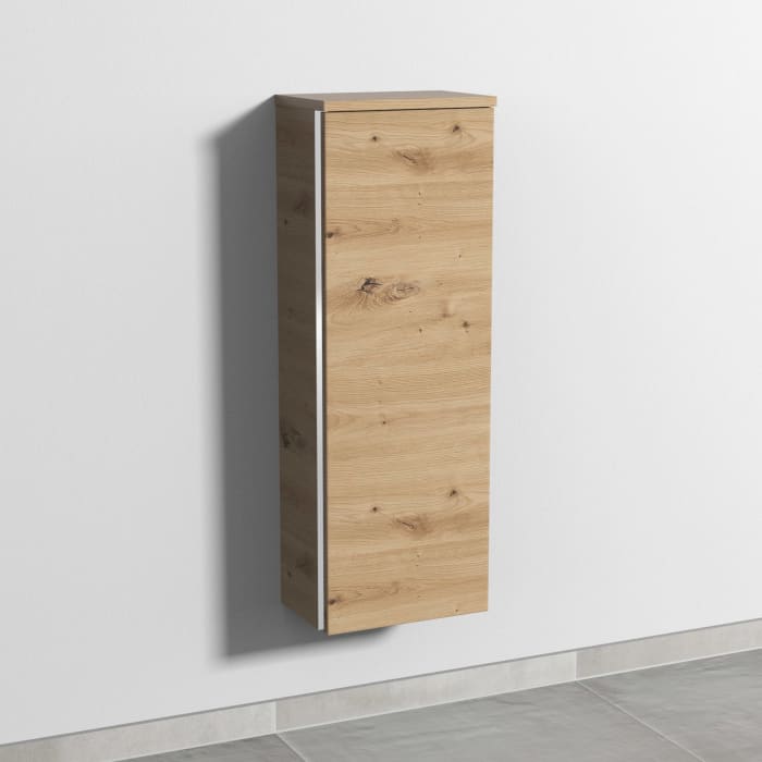 Sanipa 3way Mittelschrank 30 cm, 1 Tür, Anschlag rechts, mit Griff-Leiste