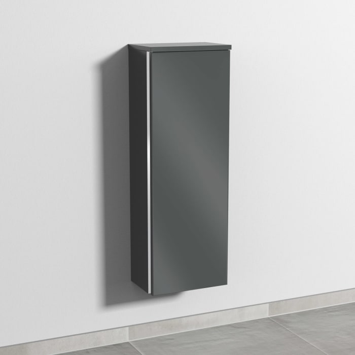 Sanipa 3way Mittelschrank 30 cm, 1 Tür, Anschlag rechts, mit Griff-Leiste