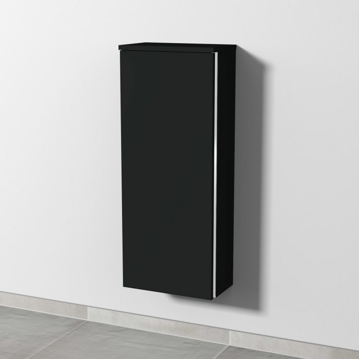 Sanipa 3way Mittelschrank 35 cm, 1 Tür, Anschlag links, mit Griff-Leiste