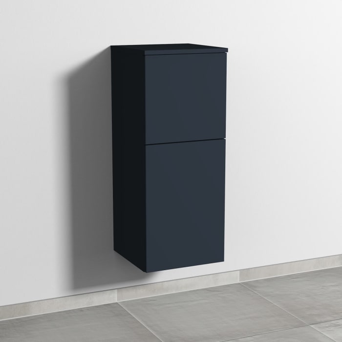 Sanipa 3way Mittelschrank 35 cm, 1 Tür mit Anschlag rechts, 1 Auszug, Push to open