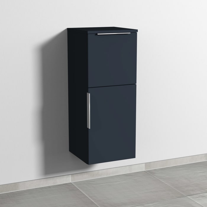 Sanipa 3way Mittelschrank 35 cm, 1 Tür mit Anschlag rechts, 1 Auszug, mit Aufsatz-Griff