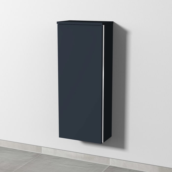 Sanipa 3way Mittelschrank 35 cm, 1 Tür, Anschlag links, mit Griff-Leiste