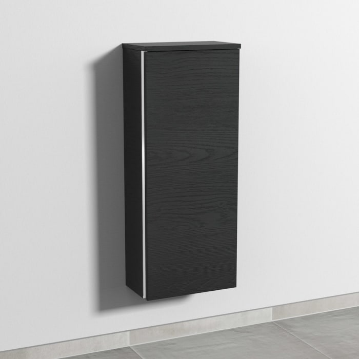 Sanipa 3way Mittelschrank 35 cm, 1 Tür, Anschlag rechts, mit Griff-Leiste