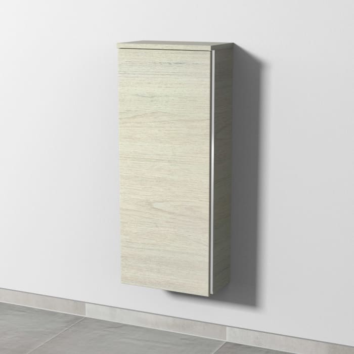 Sanipa 3way Mittelschrank 35 cm, 1 Tür, Anschlag links, mit Griff-Leiste