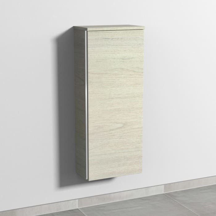 Sanipa 3way Mittelschrank 35 cm, 1 Tür, Anschlag rechts, mit Griff-Leiste