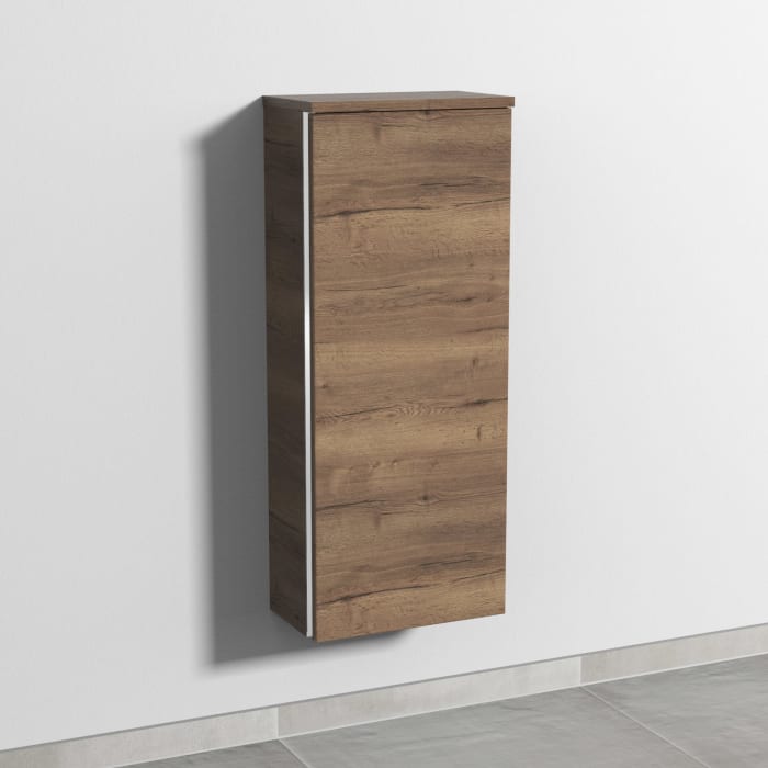 Sanipa 3way Mittelschrank 35 cm, 1 Tür, Anschlag rechts, mit Griff-Leiste