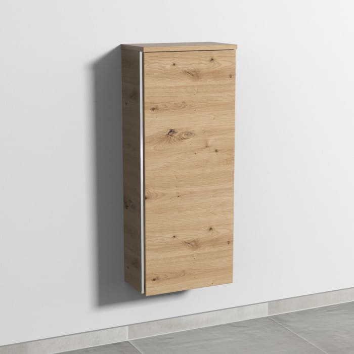 Sanipa 3way Mittelschrank 35 cm, 1 Tür, Anschlag rechts, mit Griff-Leiste