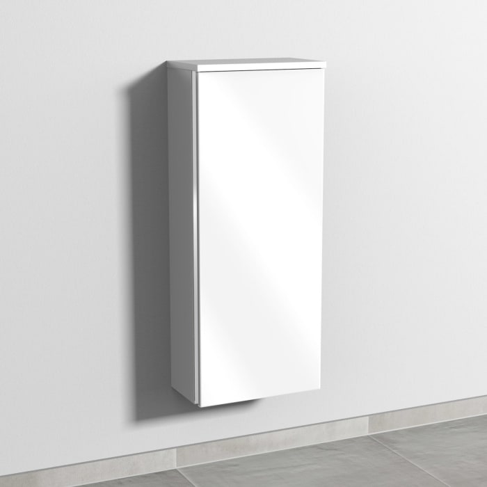 Sanipa 3way Mittelschrank 35 cm, 1 Tür, Anschlag rechts, mit Griff-Leiste