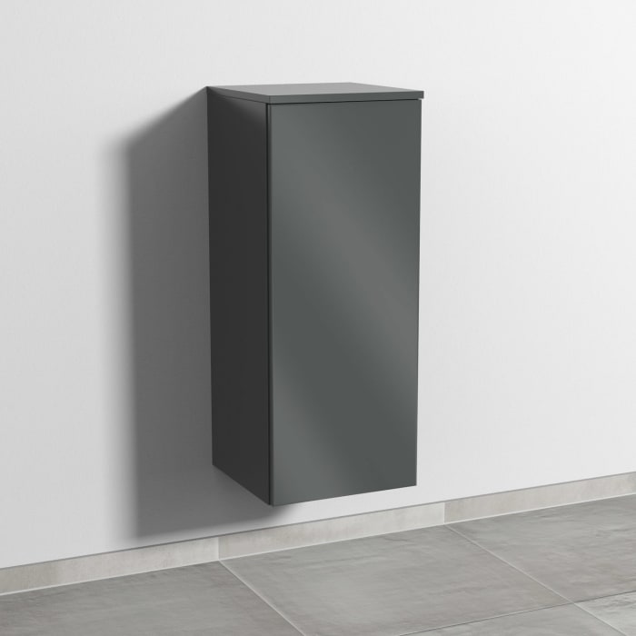 Sanipa 3way Mittelschrank 35 cm, 1 Tür mit Anschlag rechts, Push to open