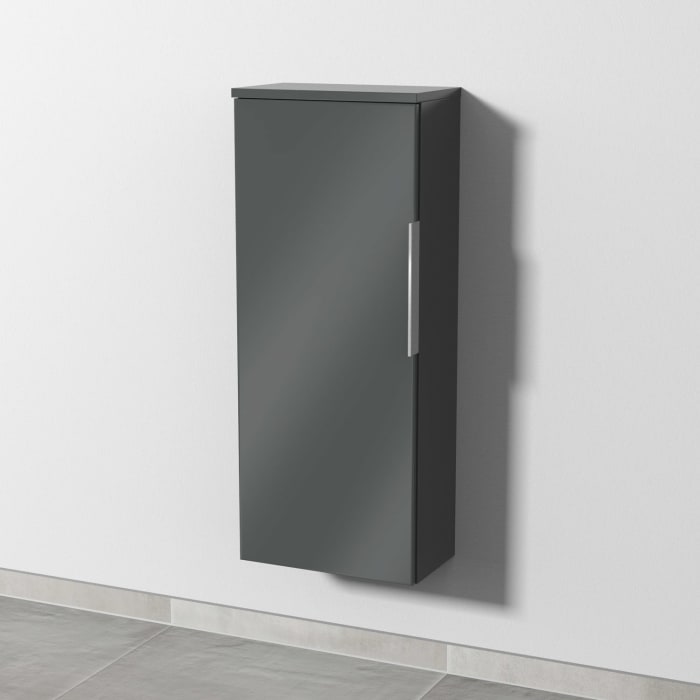 Sanipa 3way Mittelschrank 35 cm, 1 Tür, Anschlag links, mit Aufsatz-Griff