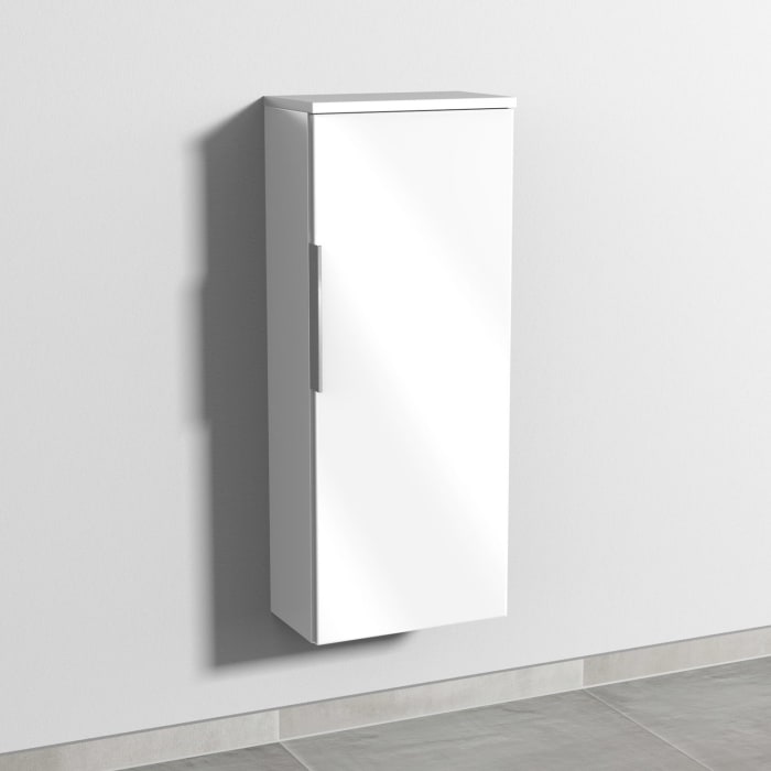 Sanipa 3way Mittelschrank 35 cm, 1 Tür, Anschlag rechts, mit Aufsatz-Griff