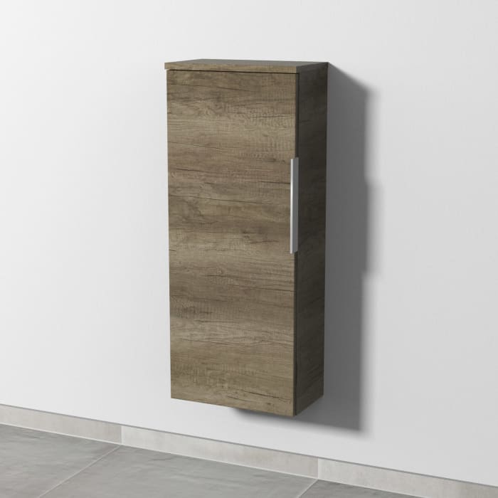 Sanipa 3way Mittelschrank 35 cm, 1 Tür, Anschlag links, mit Aufsatz-Griff