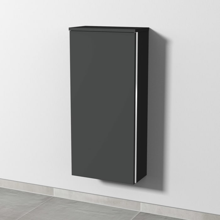 Sanipa 3way Mittelschrank 40 cm, 1 Tür, Anschlag links, mit Griff-Leiste