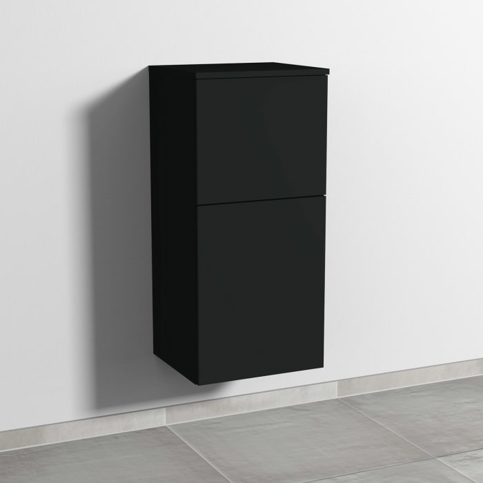 Sanipa 3way Mittelschrank 40 cm, 1 Tür mit Anschlag rechts, 1 Auszug, Push to open