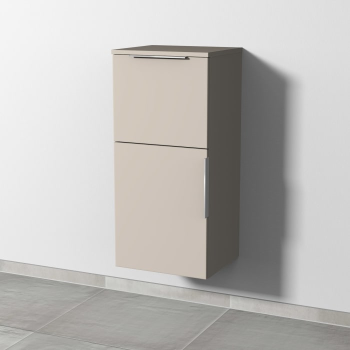 Sanipa 3way Mittelschrank 40 cm, 1 Tür mit Anschlag links, 1 Auszug, mit Aufsatz-Griff