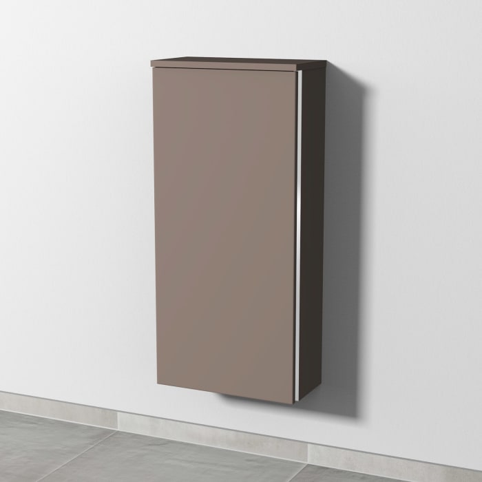 Sanipa 3way Mittelschrank 40 cm, 1 Tür, Anschlag links, mit Griff-Leiste