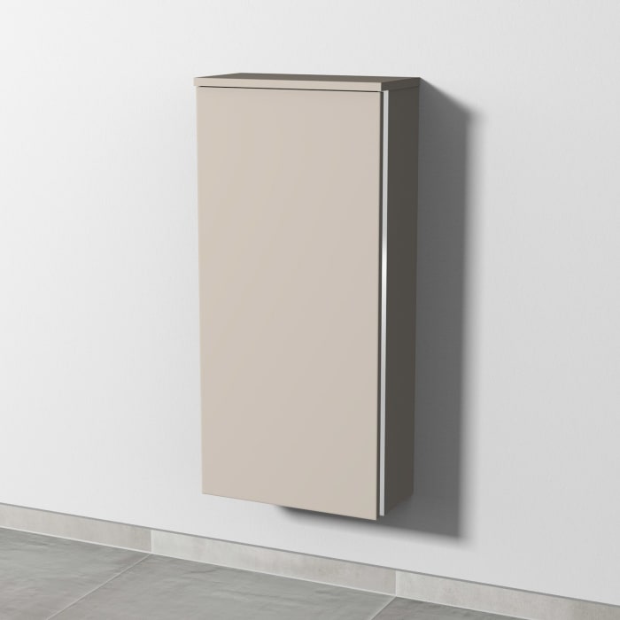 Sanipa 3way Mittelschrank 40 cm, 1 Tür, Anschlag links, mit Griff-Leiste