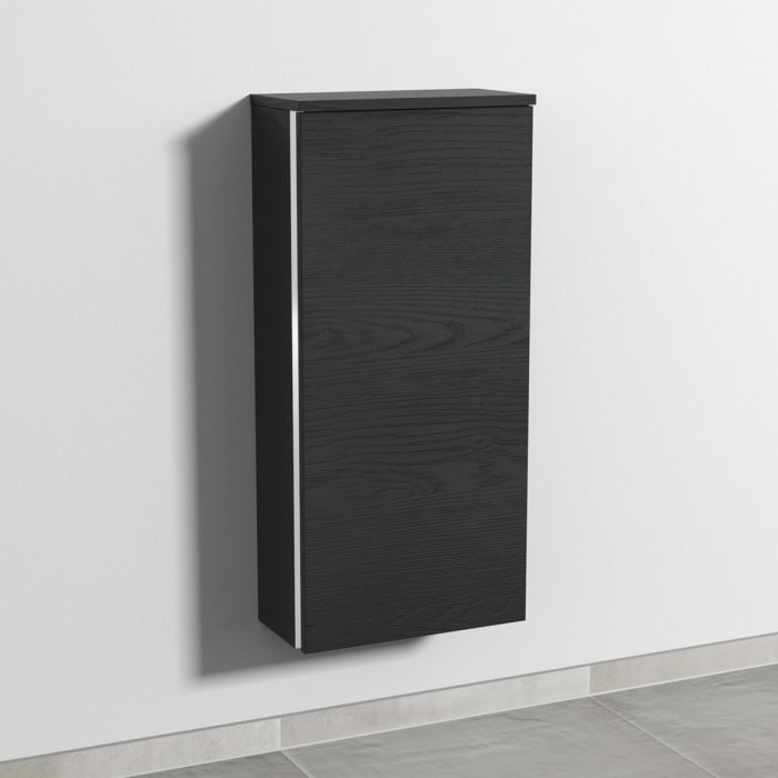 Sanipa 3way Mittelschrank 40 cm, 1 Tür, Anschlag rechts, mit Griff-Leiste