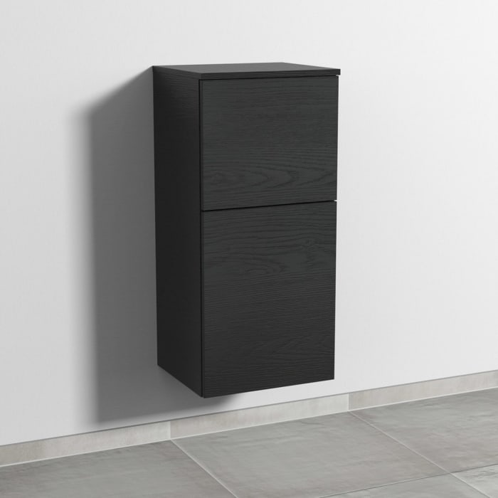 Sanipa 3way Mittelschrank 40 cm, 1 Tür mit Anschlag rechts, 1 Auszug, Push to open