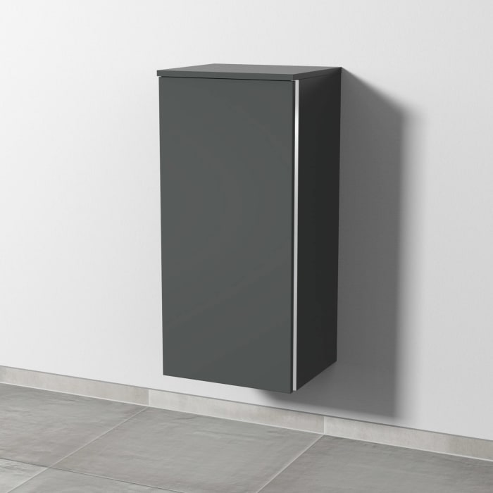 Sanipa 3way Mittelschrank 40 cm, 1 Tür mit Anschlag links, mit Griff-Leiste