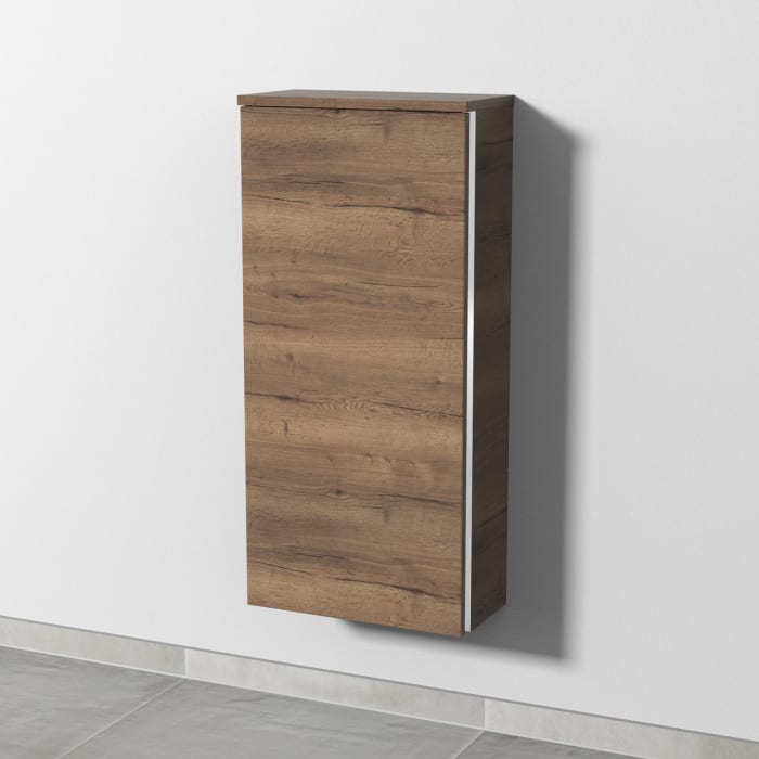 Sanipa 3way Mittelschrank 40 cm, 1 Tür, Anschlag links, mit Griff-Leiste