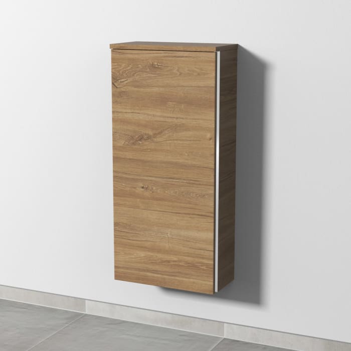 Sanipa 3way Mittelschrank 40 cm, 1 Tür, Anschlag links, mit Griff-Leiste