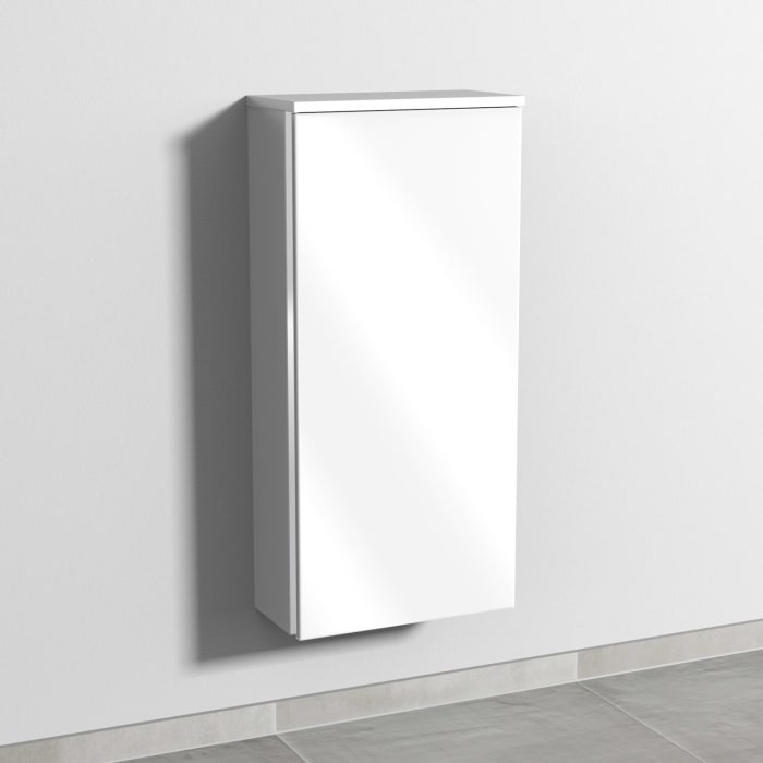 Sanipa 3way Mittelschrank 40 cm, 1 Tür, Anschlag rechts, mit Griff-Leiste