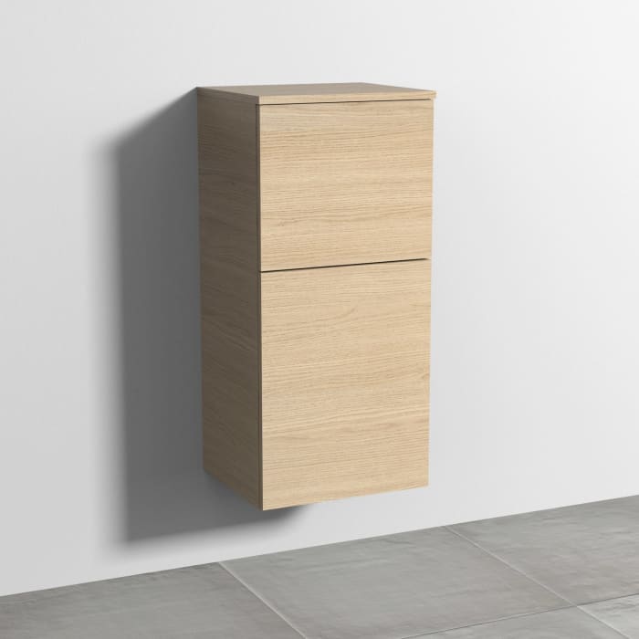 Sanipa 3way Mittelschrank 40 cm, 1 Tür mit Anschlag rechts, 1 Auszug, Push to open