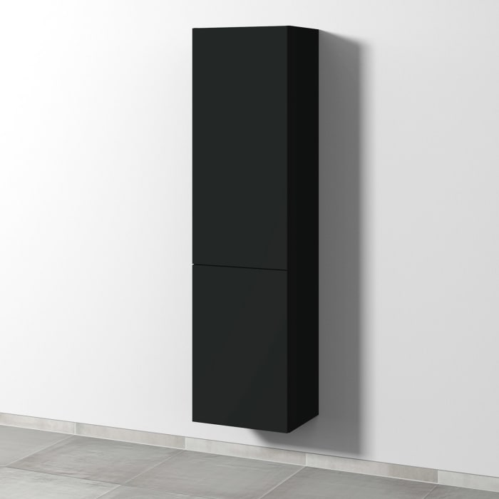 Sanipa 3way Stauraumschrank 45 cm, 1 Wäschekorbklappe, 1 Tür Anschlag links mit Push to open