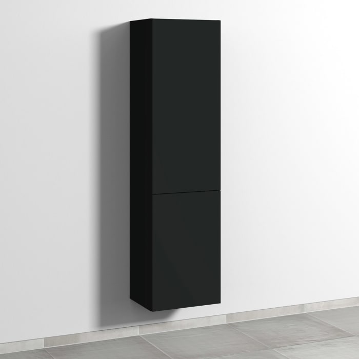 Sanipa 3way Stauraumschrank 45 cm, 1 Wäschekorbklappe, 1 Tür Anschlag rechts mit Push to open