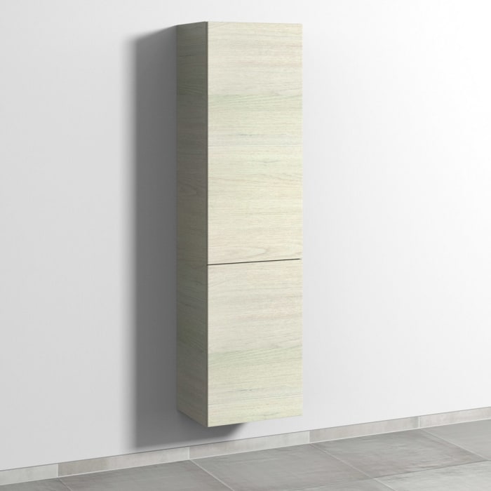 Sanipa 3way Stauraumschrank 45 cm, 1 Wäschekorbklappe, 1 Tür Anschlag rechts mit Push to open