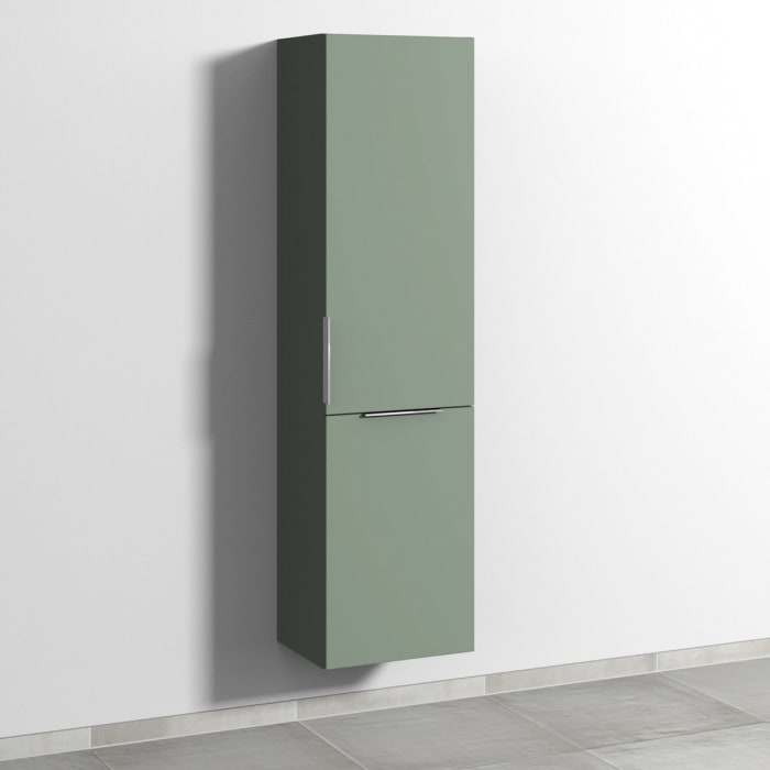 Sanipa 3way Stauraumschrank 45 cm, 1 Wäschekorbklappe, 1 Tür mit Türanschlag rechts, mit Aufsatzgriff